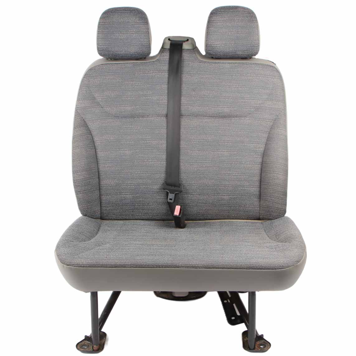 Front Seat Renault Trafic II Passenger Double Seat Left N/S Velvet Cloth Grey