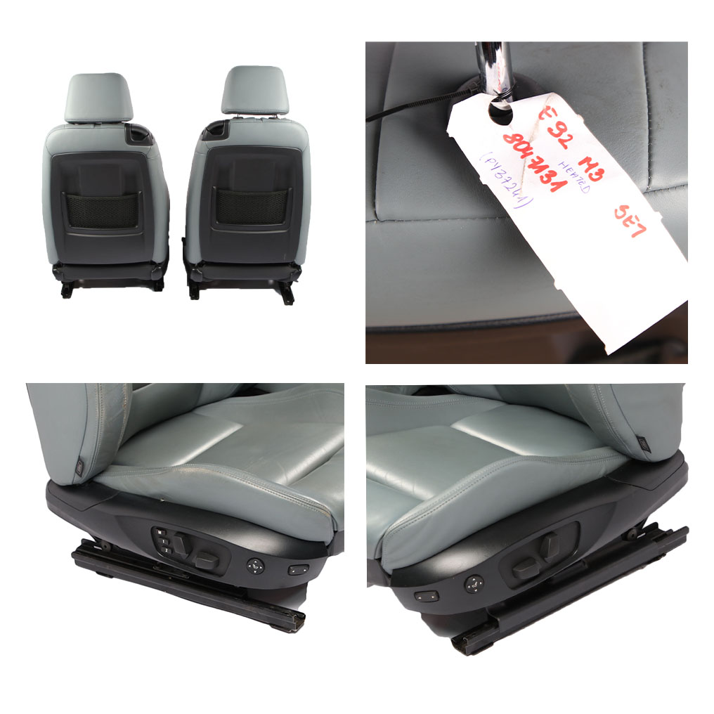 Leather Seats BMW E92 M3 Coupe Heated M Sport Palladium-Silber Memory Door Cards