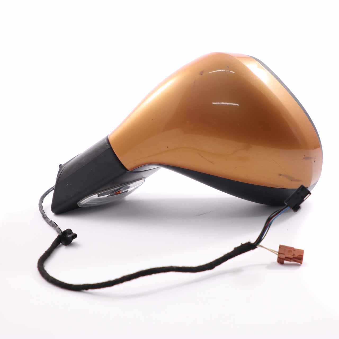 Peugeot 207 Wing Mirror Left Door N/S Outside Orange Salamanque 8149ZFI