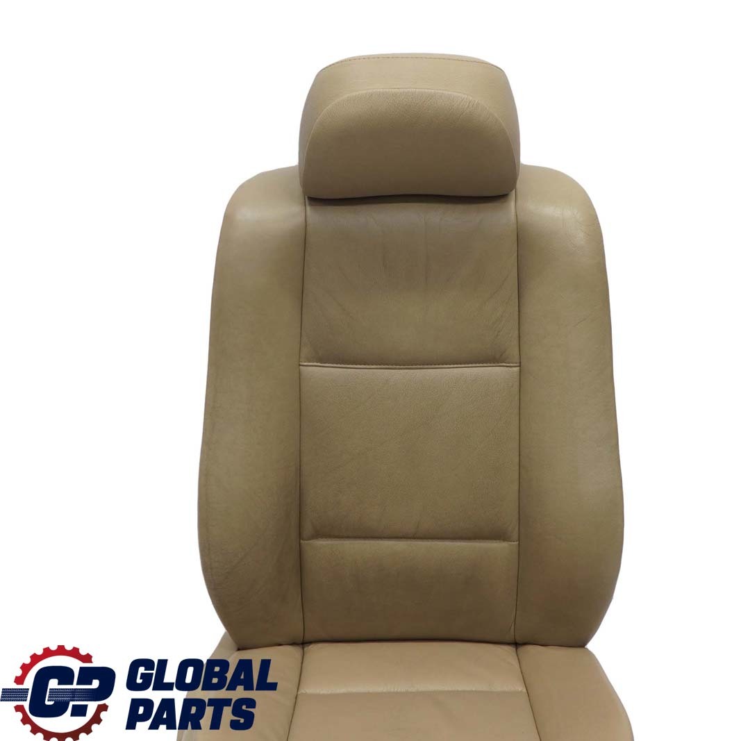 BMW E46 Saloon Touring Front Right O/S Beige Leather Seat Driver Side Memory