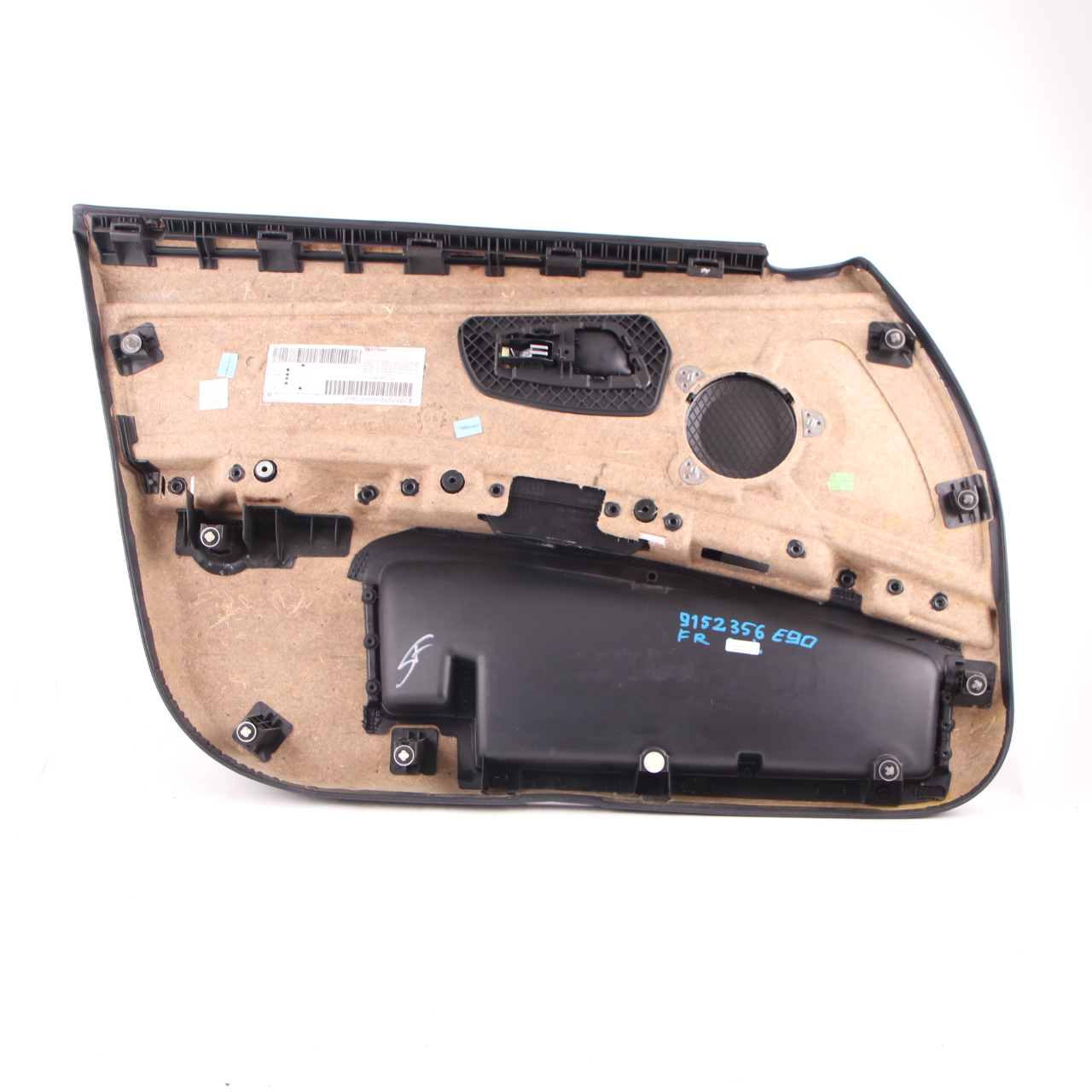 BMW 3 Series E90 E91 M Sport Alcantara Front Right O/S Door Card Blue Shadow