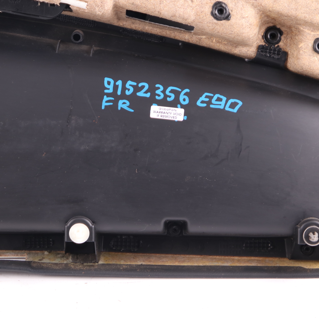 BMW 3 Series E90 E91 M Sport Alcantara Front Right O/S Door Card Blue Shadow