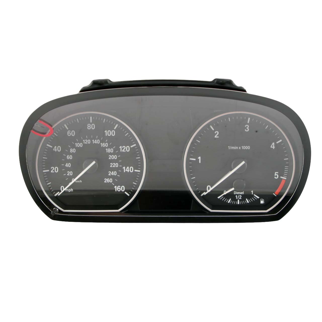 BMW E81 E82 E88 E87 123d N47S 1 Speedo Clocks Instruments MPH Manual 9166826