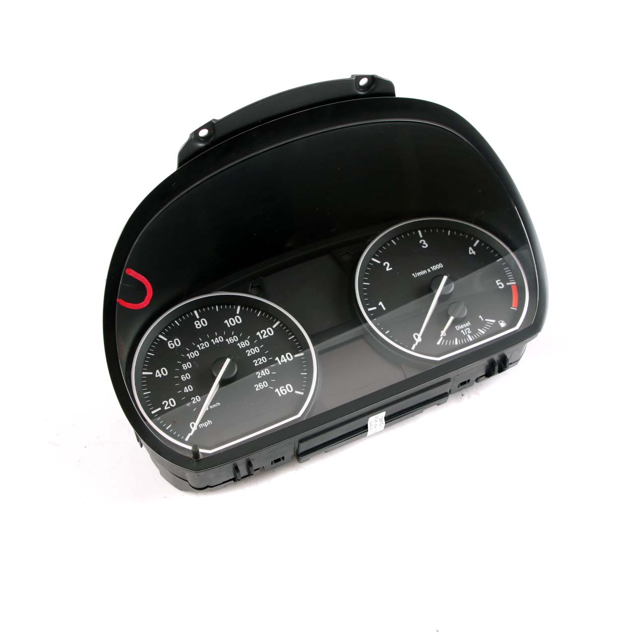 BMW E81 E82 E88 E87 123d N47S 1 Speedo Clocks Instruments MPH Manual 9166826