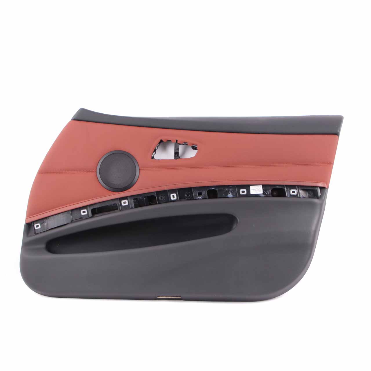 BMW E90 E91 Door Card Front Right O/S Trim Panel Leather Dakota Red Brown