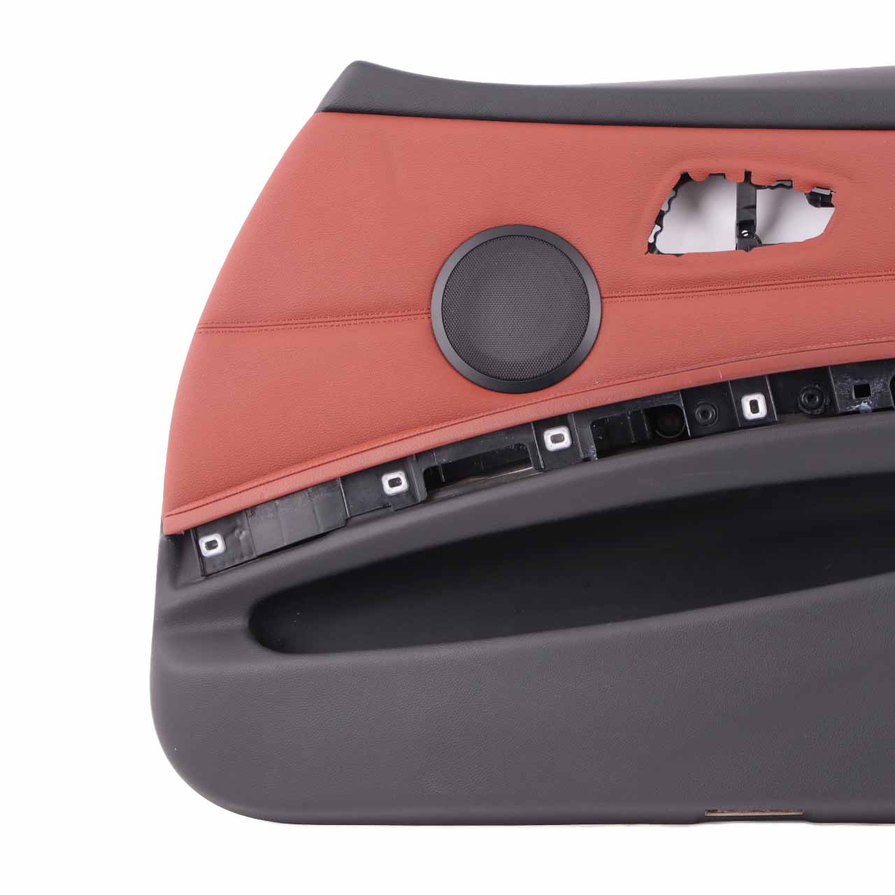 BMW E90 E91 Door Card Front Right O/S Trim Panel Leather Dakota Red Brown