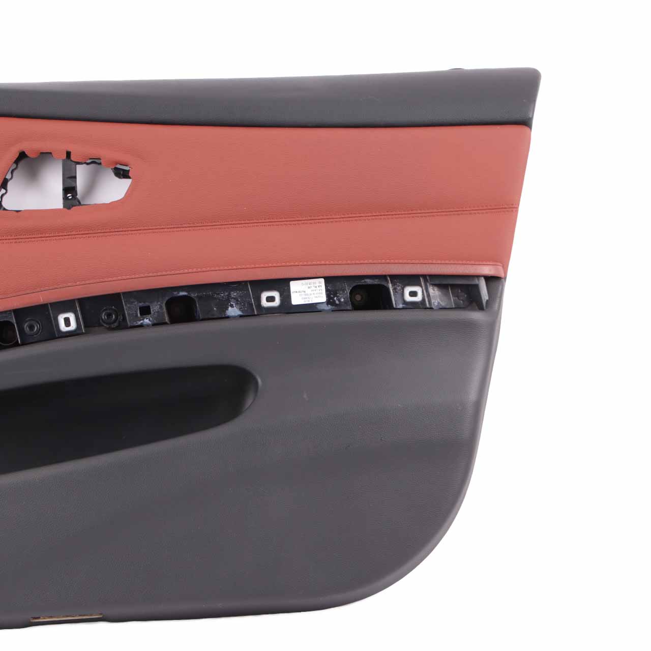 BMW E90 E91 Door Card Front Right O/S Trim Panel Leather Dakota Red Brown