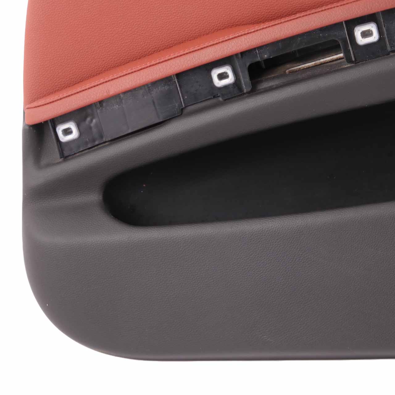 BMW E90 E91 Door Card Front Right O/S Trim Panel Leather Dakota Red Brown