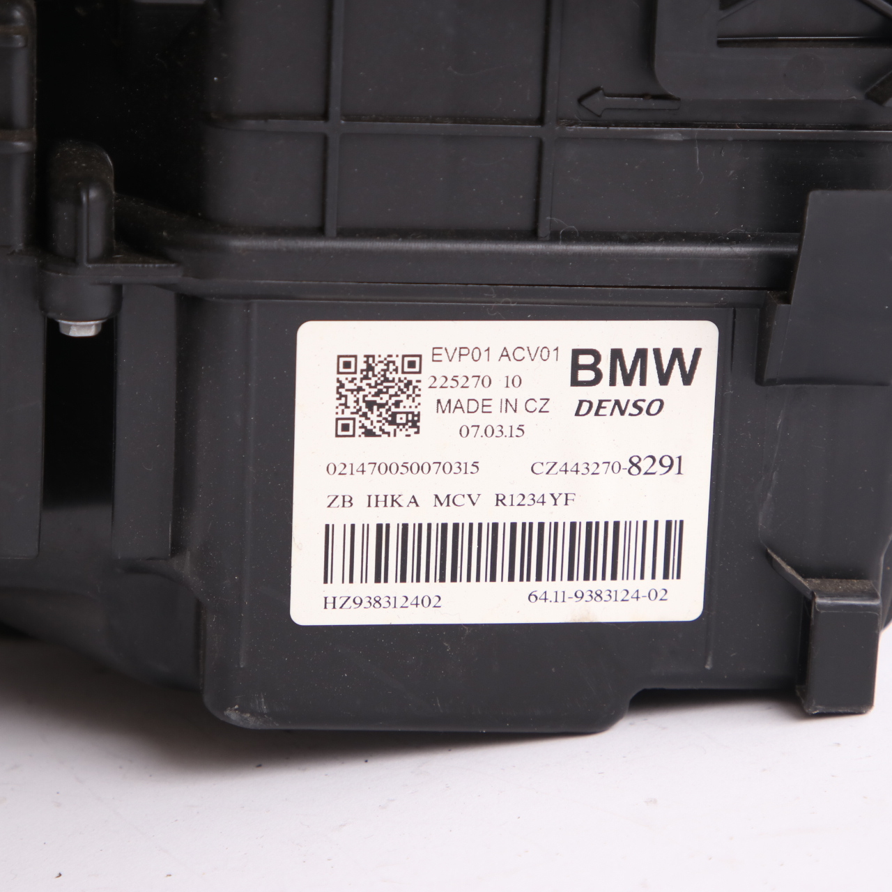 BMW i3 I01 Heater Air Conditioning Matrix Housing Unit 9383124