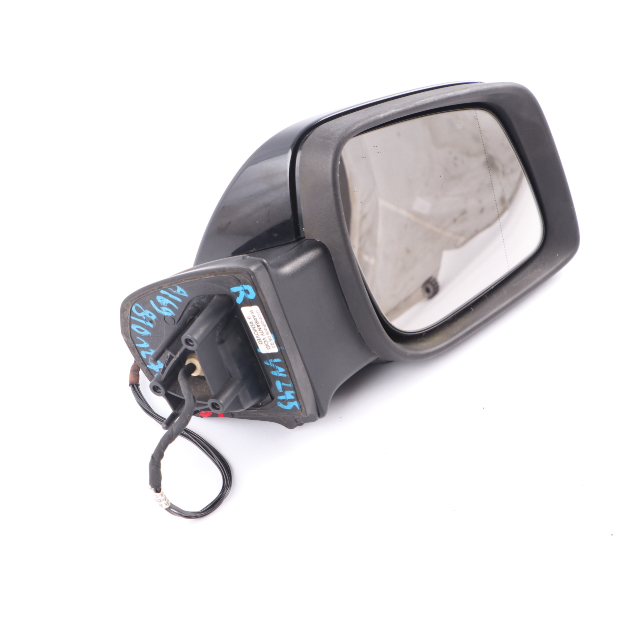 Wing Mirror Mercedes W169 W245 Outside Right O/S Kosmos Black Metallic - 191