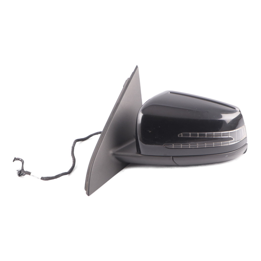 Mercedes W176 Wing Mirror Door Left N/S Outside Kosmos Black Metallic - 191