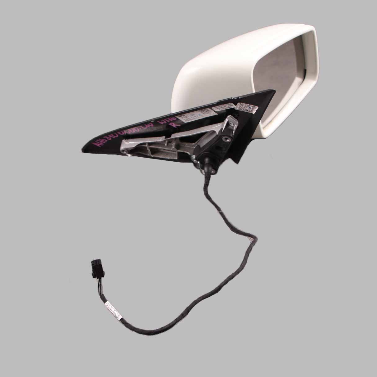 Mercedes W176 Wing Mirror Outside Power Fold Door Right O/S Calcite White - 650