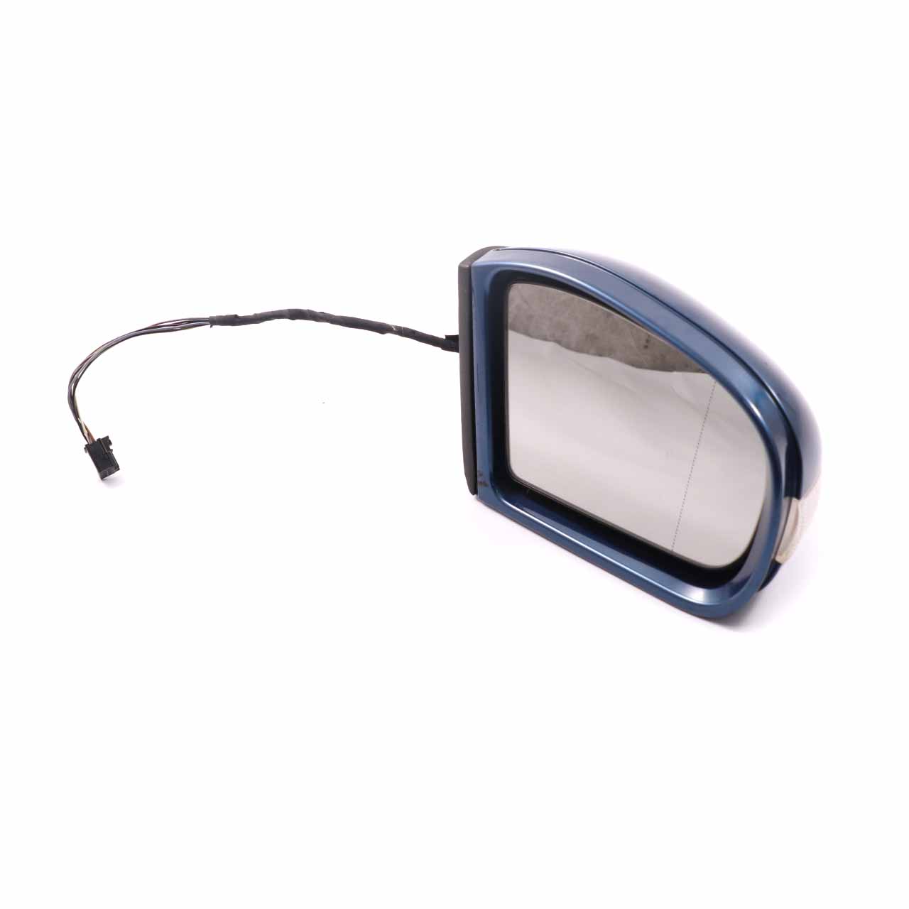 Mercedes W203 Wing Mirror Power Fold Door Right O/S Outside Jaspisblau Blue 345