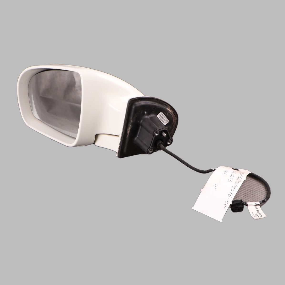 Mercedes CL203 Wing Mirror Power Fold Door Left N/S Outside Calcite White 650