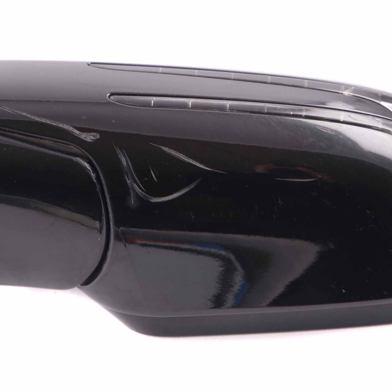 Wing Mirror Mercedes CL203 Power Fold Left Door Obsidian Black Metallic 197U