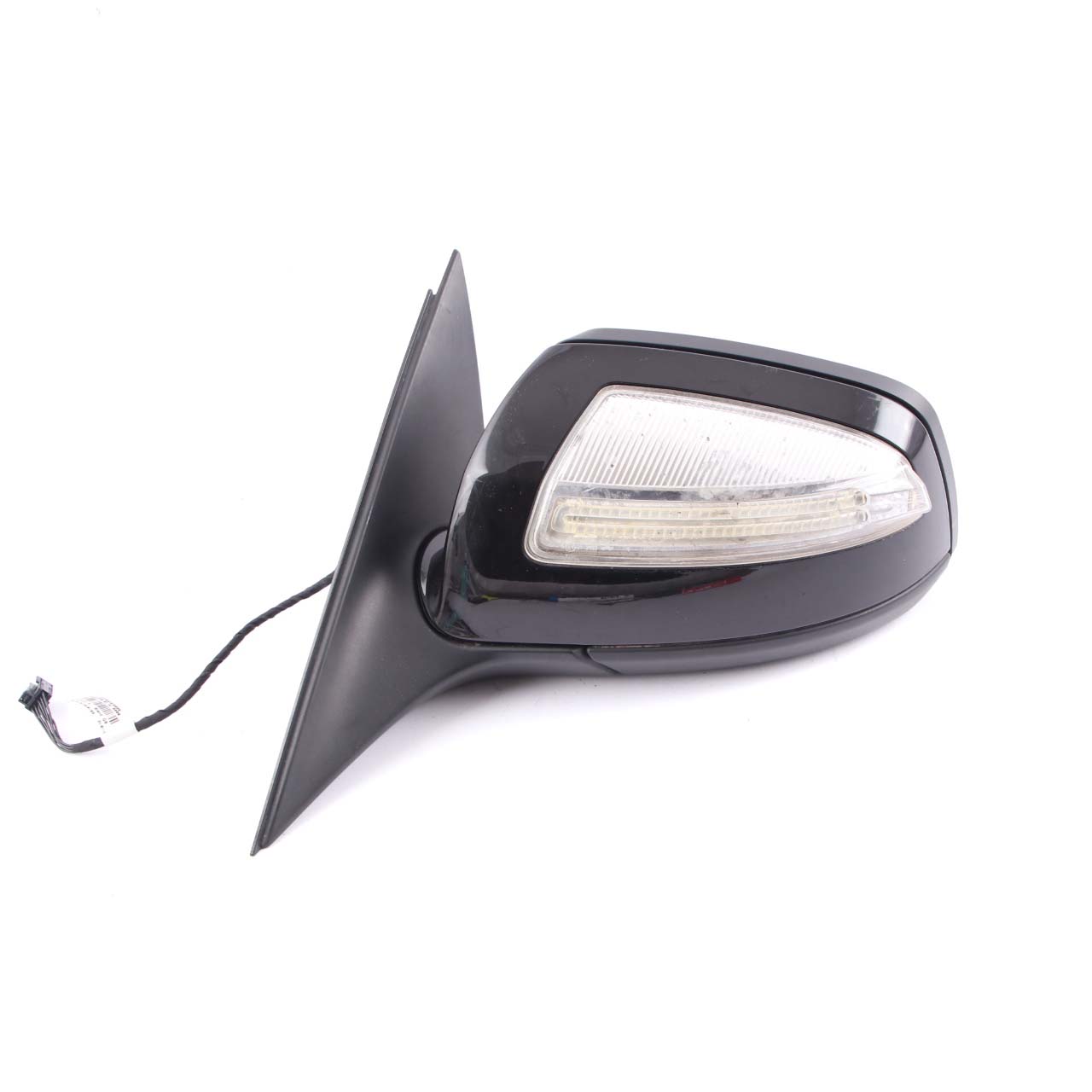 Mercedes W204 Wing Mirror Door Left N/S Obsidian Black Metallic - 197