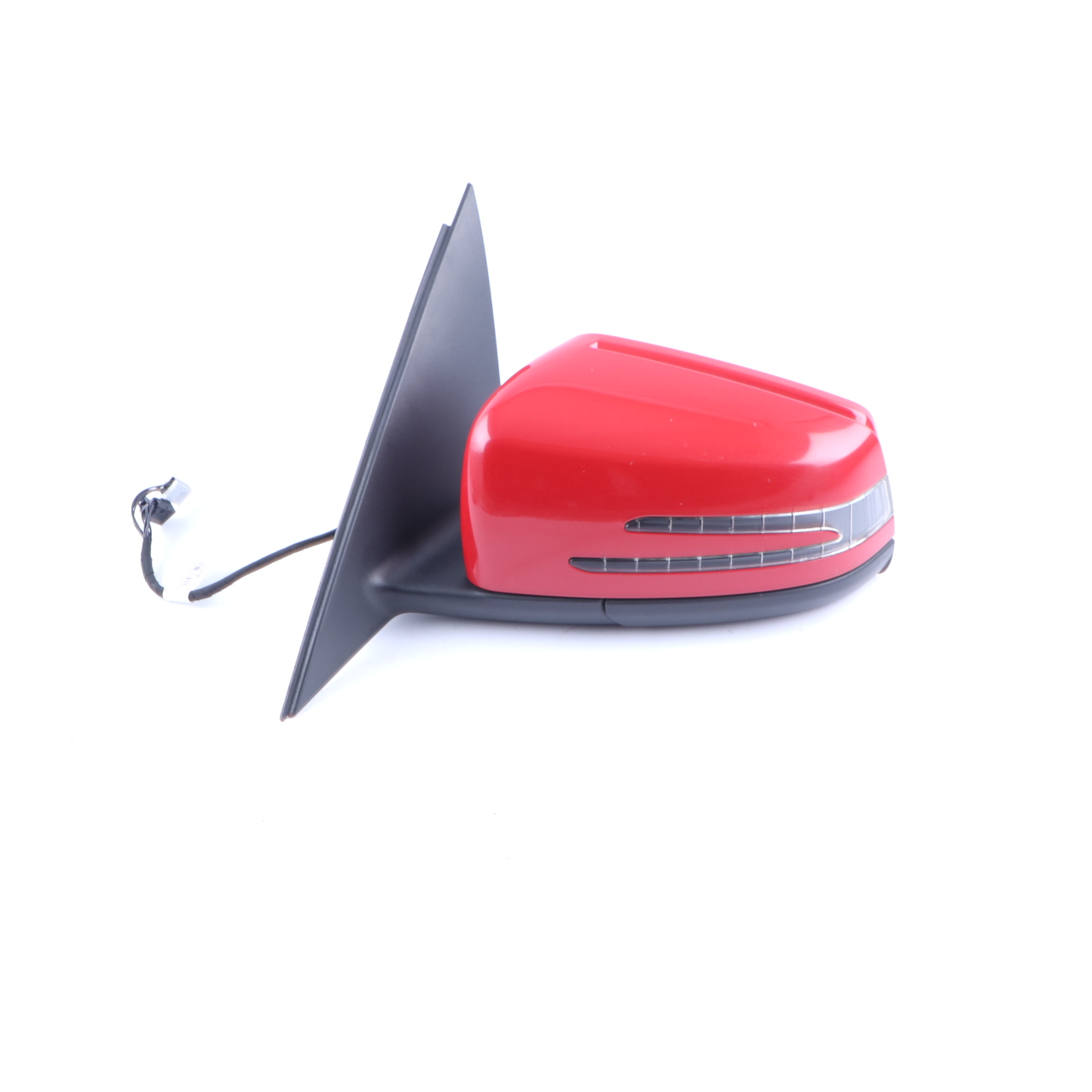 Mercedes W204 Wing Mirror Power Fold Door Left N/S Outside Fire Opal Red - 590