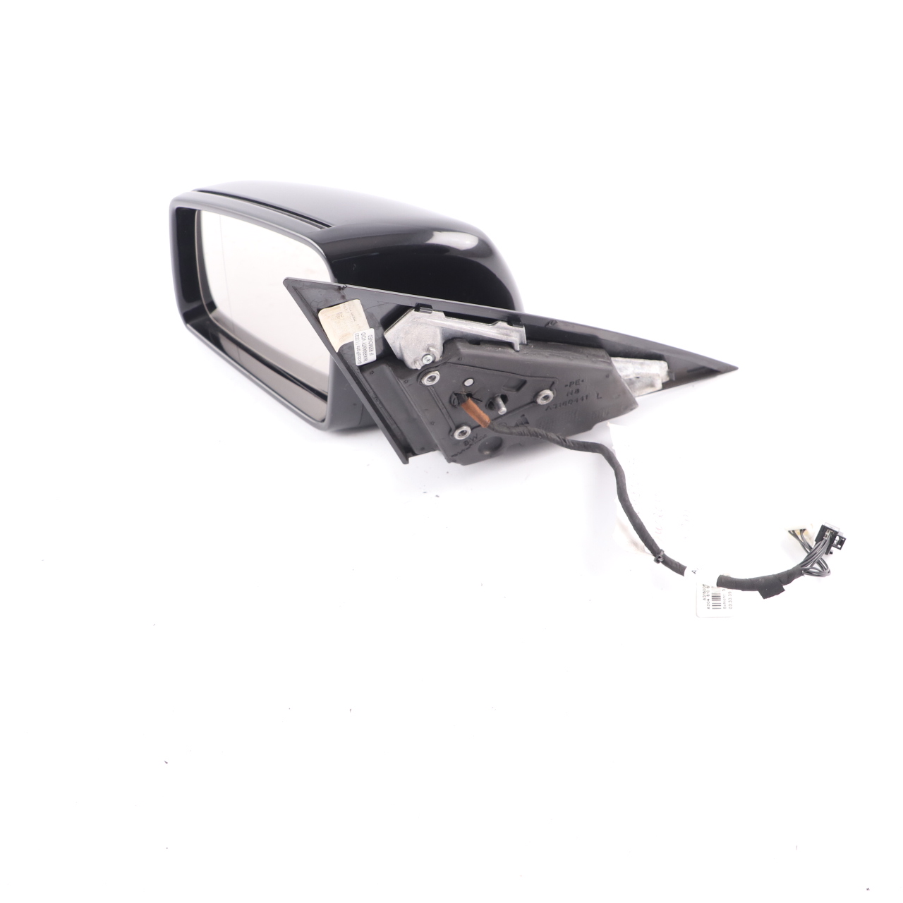 Mercedes W204 Wing Mirror Power Fold Door Left N/S Obsidian Black Metallic 197