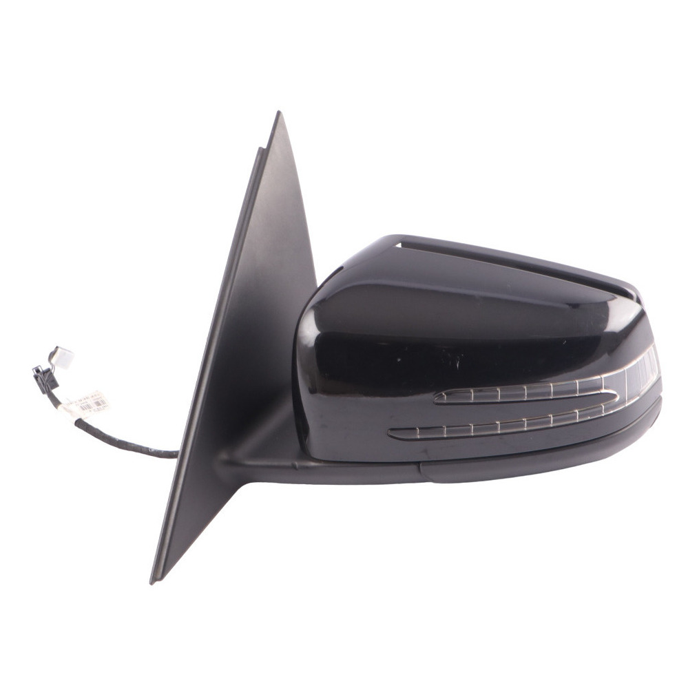 Mercedes W204 Wing Mirror Power Fold Auto Dip Door Left N/S Obsidian Black - 197