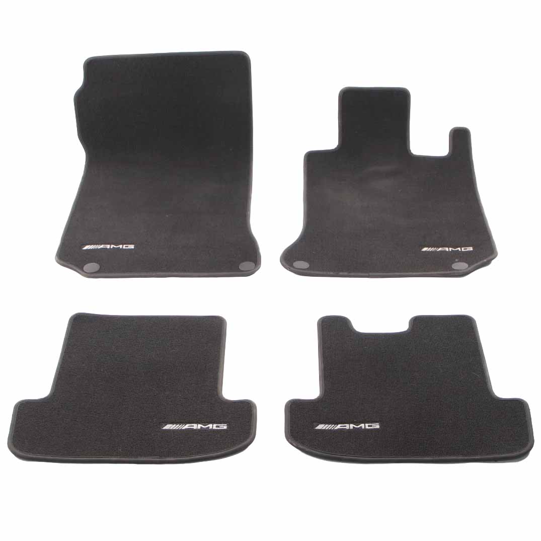 Mercedes W204 Floor Mats Set AMG Interior Front Rear Footwell Floor Covers