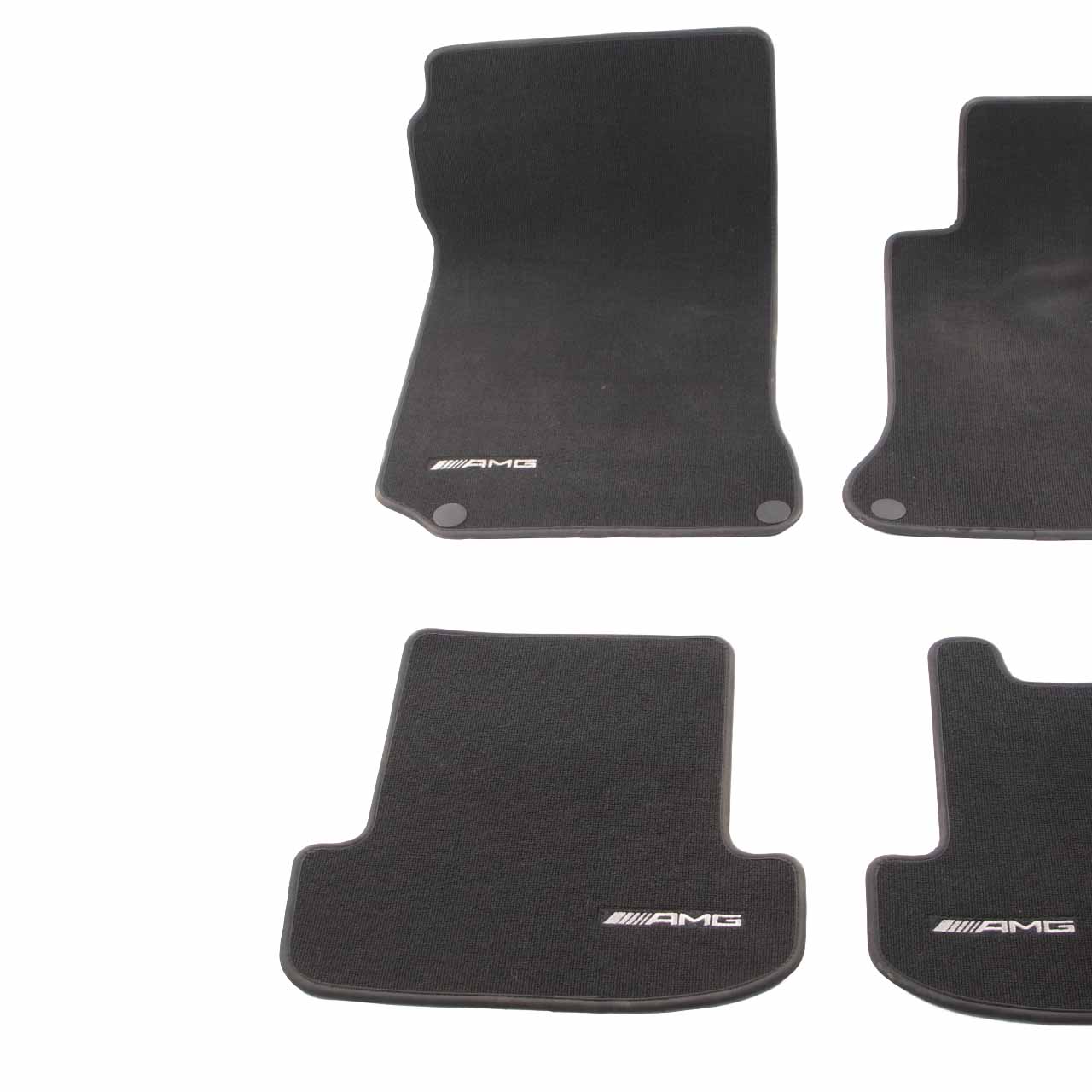 Mercedes W204 Floor Mats Set AMG Interior Front Rear Footwell Floor Covers