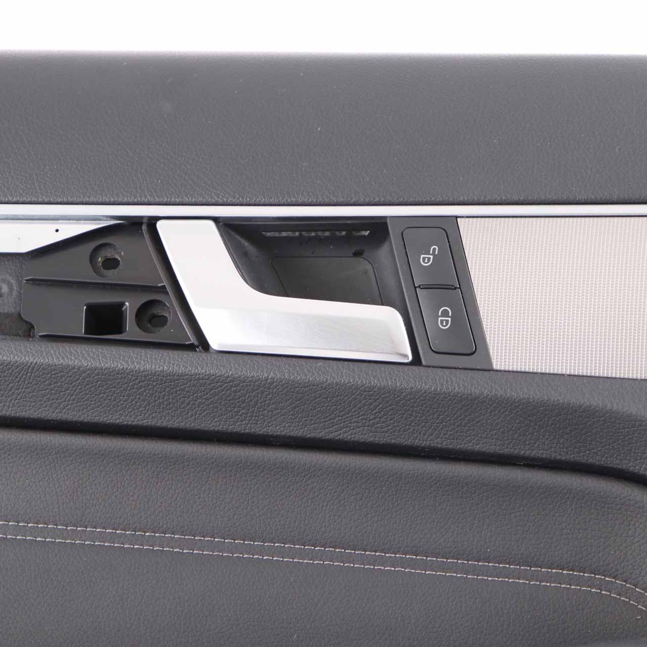 Mercedes C207 Coupe Door Card Front Left N/S Black Leather Trim Panel