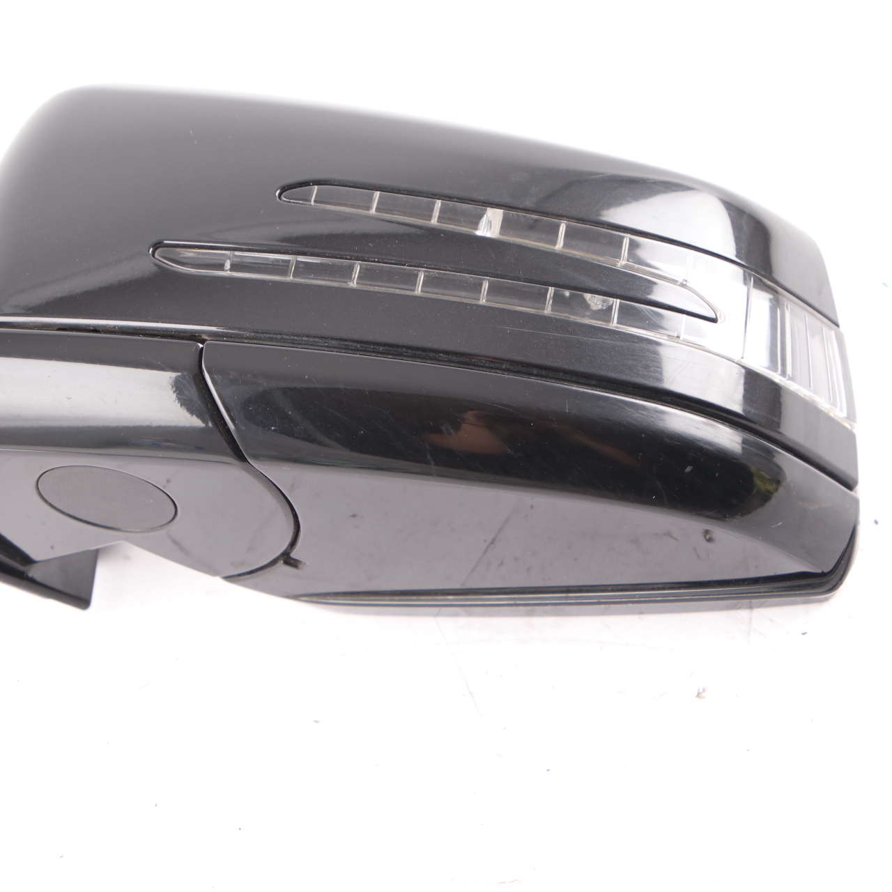 Mercedes W207 Wing Mirror Door Left N/S Power Fold Auto Dip Obsidian Black 197