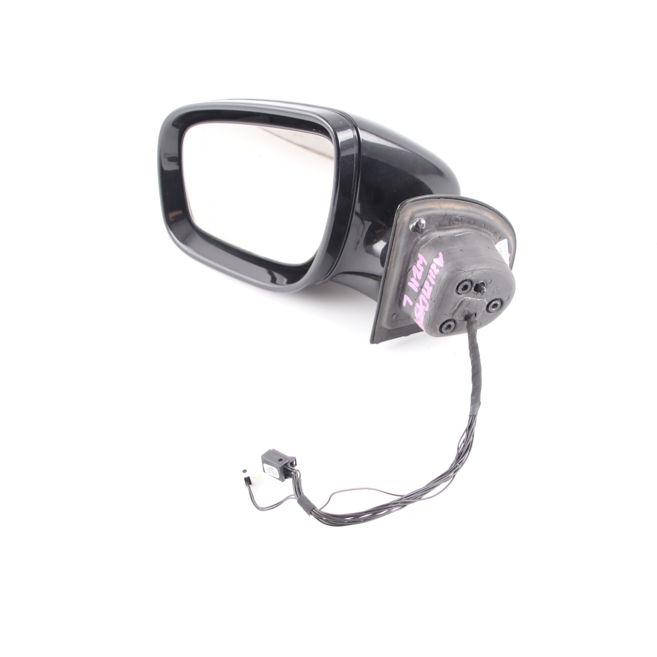 Mercedes W211 Wing Mirror Power Fold Door Left N/S Obsidian Black 197