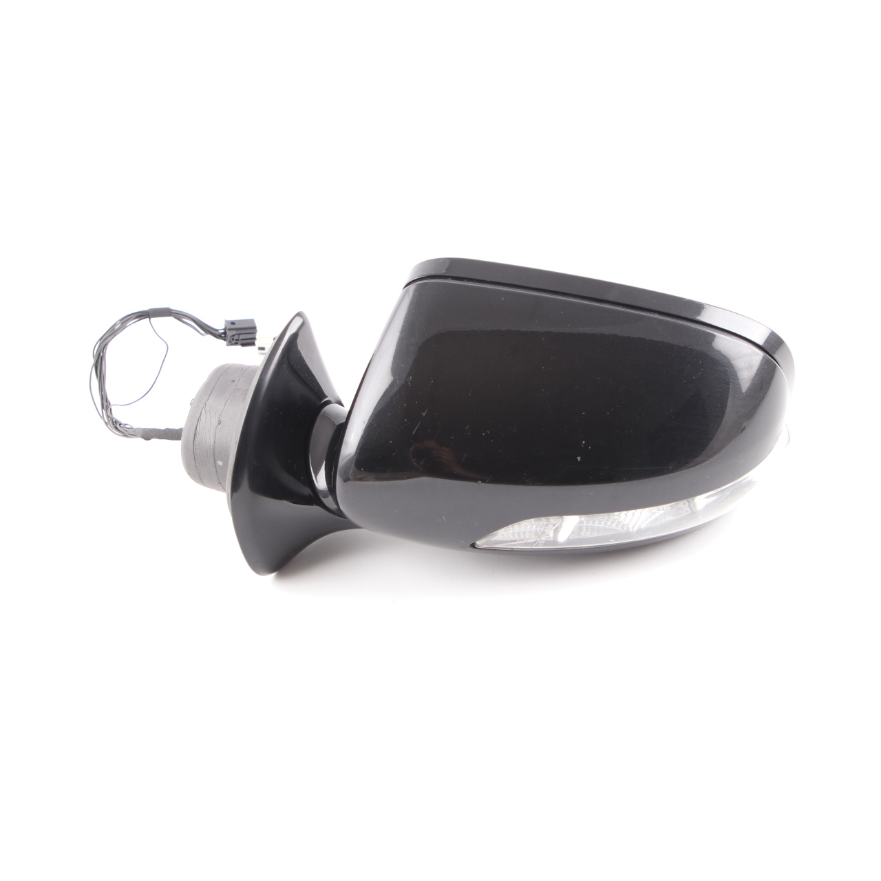 Mercedes W211 Wing Mirror Power Fold Door Left N/S Obsidian Black 197