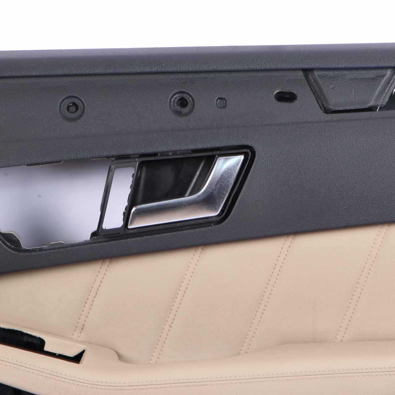 Mercedes W212 Door Card Front Right O/S Trim Panel Black Beige Leather