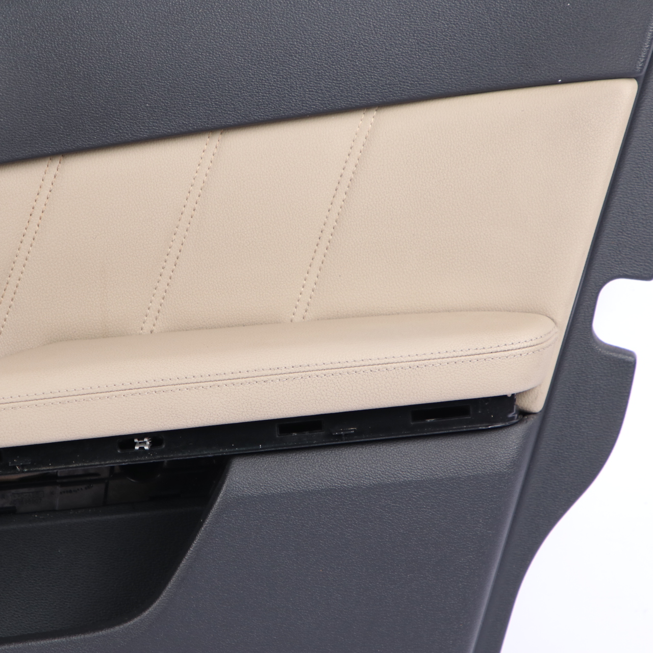 Mercedes W212 Door Card Front Right O/S Trim Panel Black Beige Leather