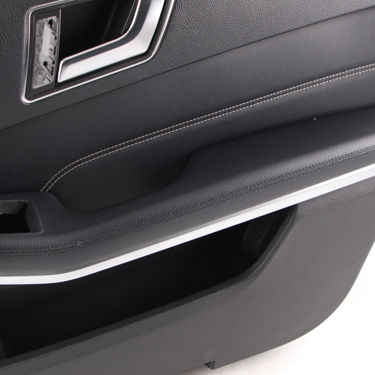 Mercedes W212 Door Card Front Right O/S Trim Panel Black Imitation Leather