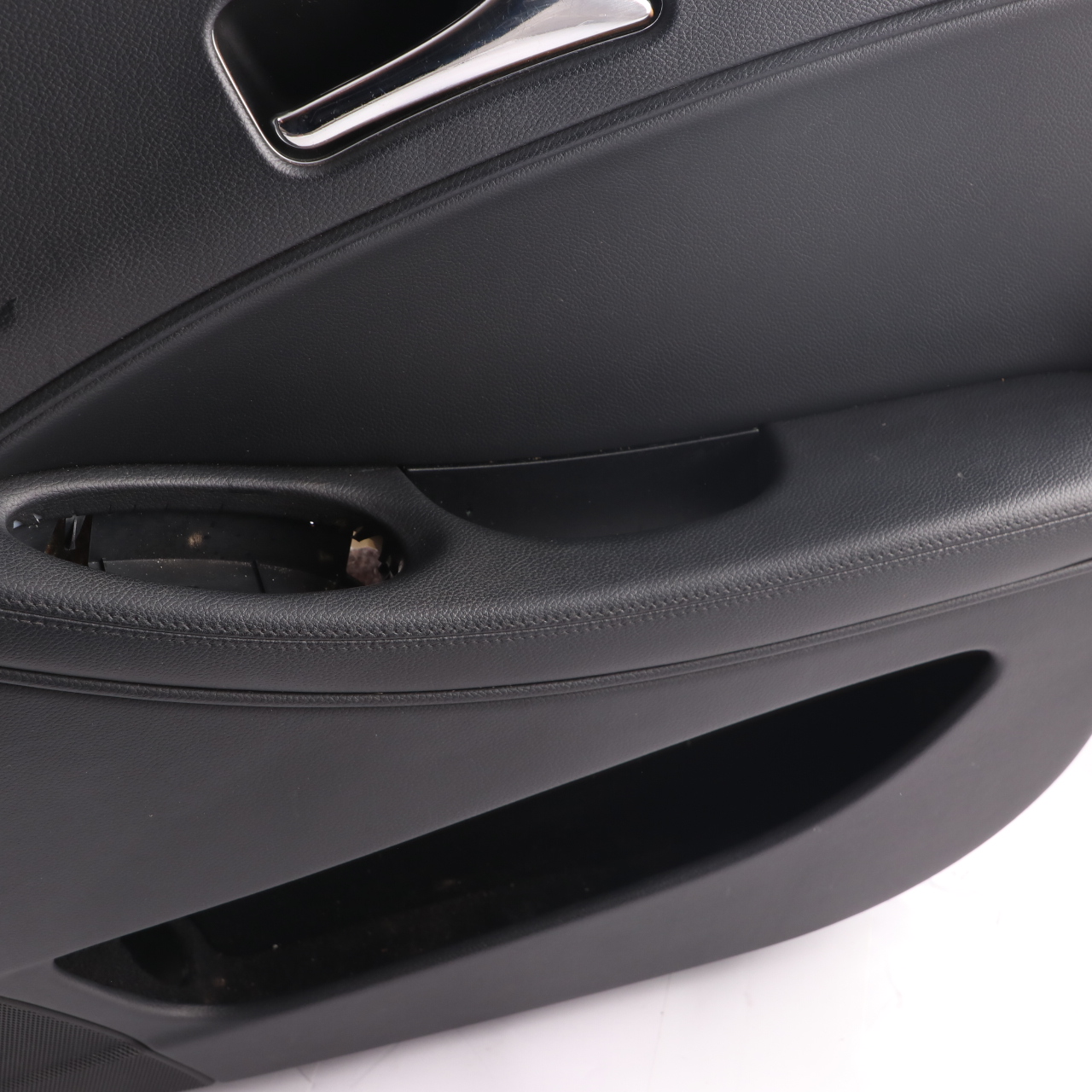 Door Card Mercedes W219 Front Right O/S Door Trim Panel Cover Leather Black