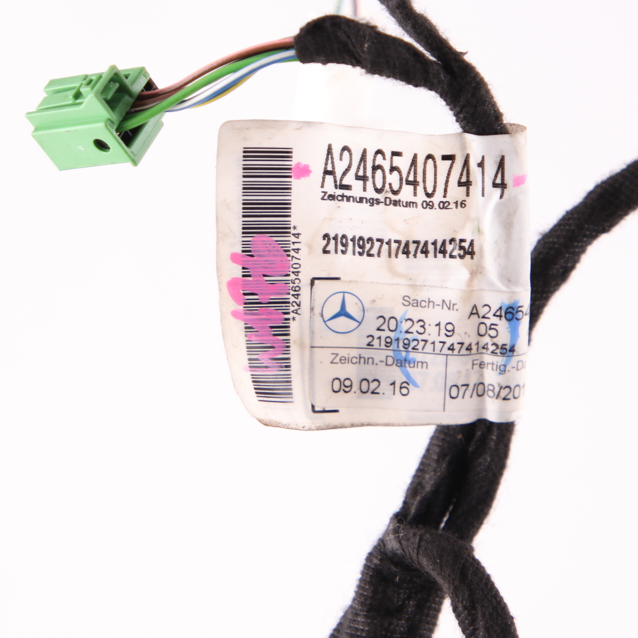 Door Cable Mercedes W176 W246 Wiring Loom Front Right Door O/S A2465407414