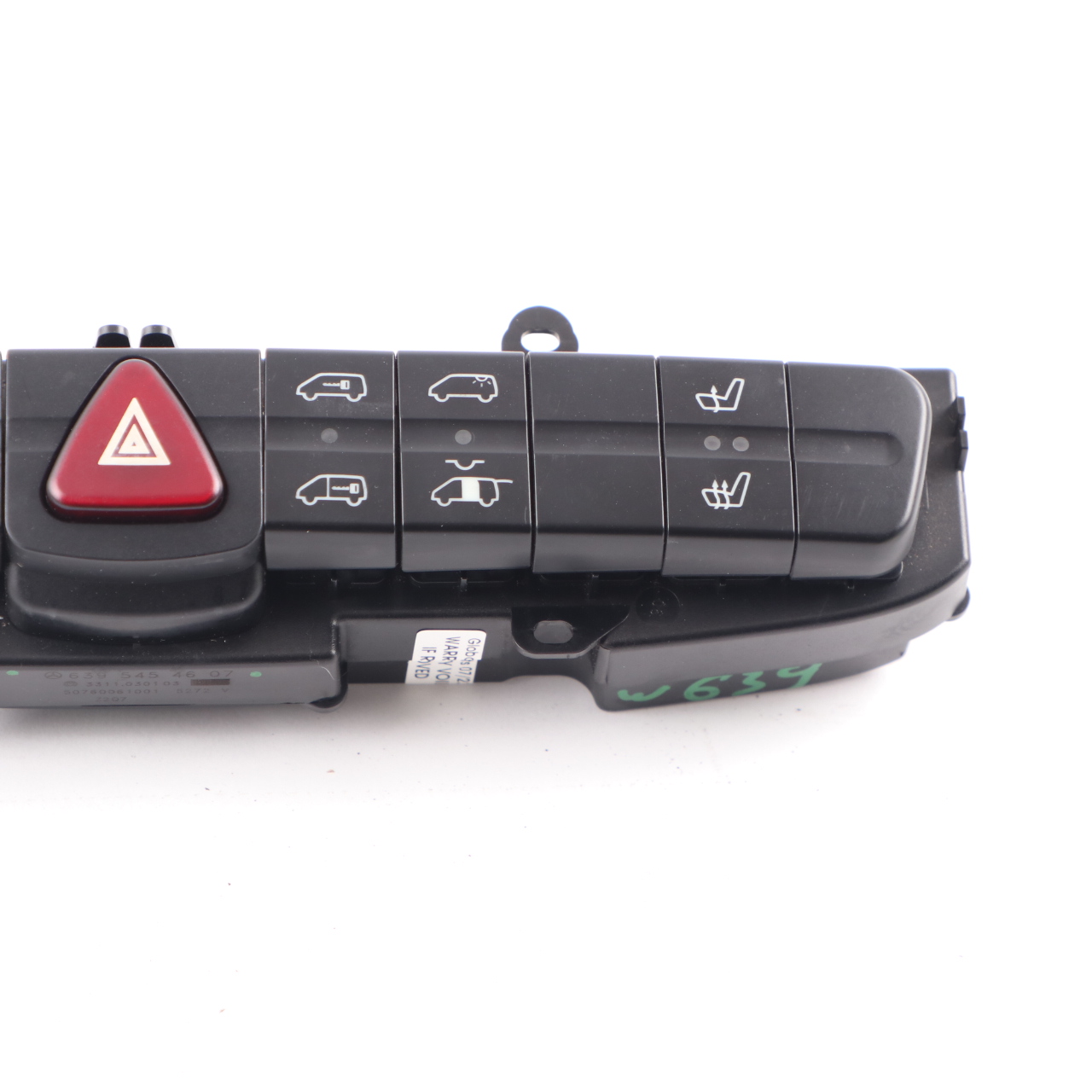 Mercedes Vito W639 Hazard Warning Light ASR Switch Heated Seat Panel A6395454607