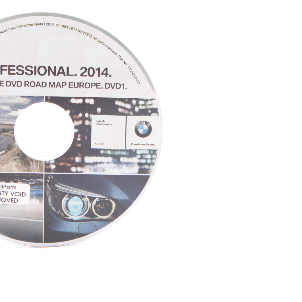 BMW Disc Professional Navigation 2014 DVD Road Map Europe T1000-21053