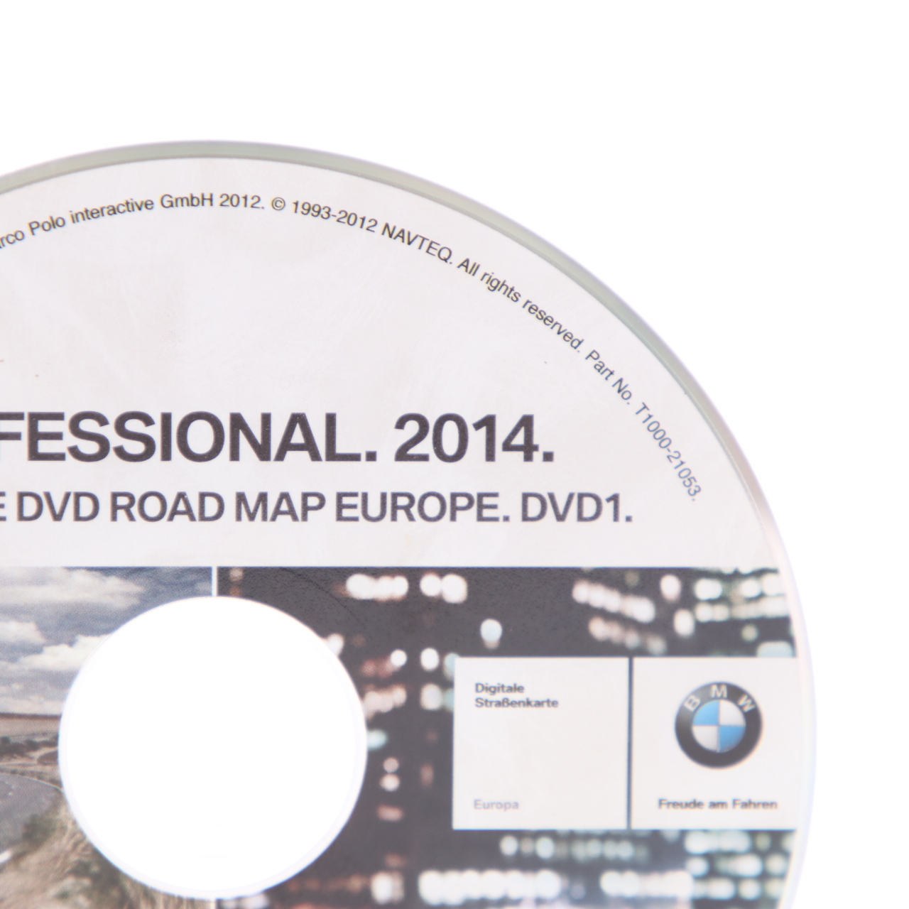 BMW Disc Professional Navigation 2014 DVD Road Map Europe T1000-21053