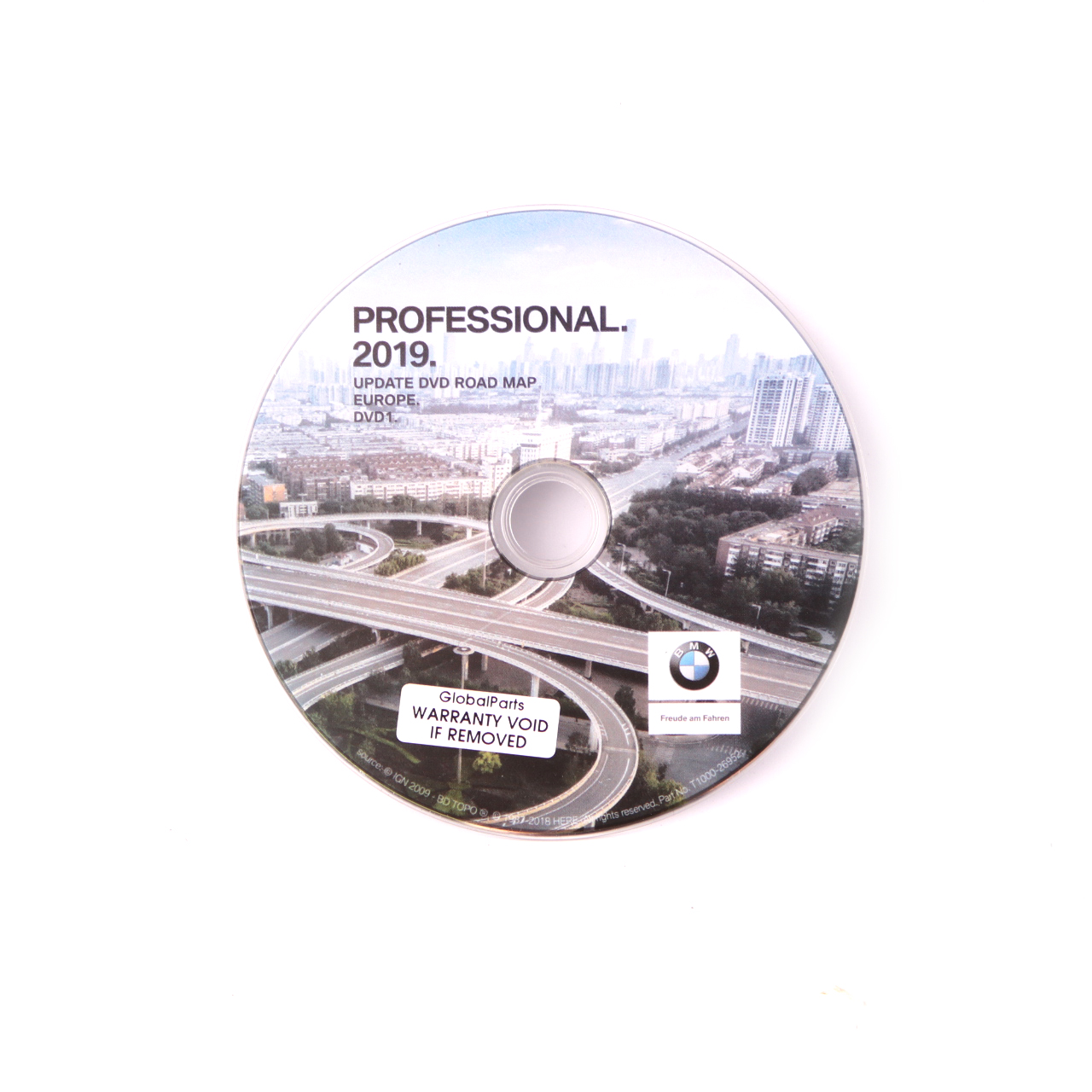 BMW Disc Professional Navigation 2019 Update DVD1 Road Map Europe T1000-26952