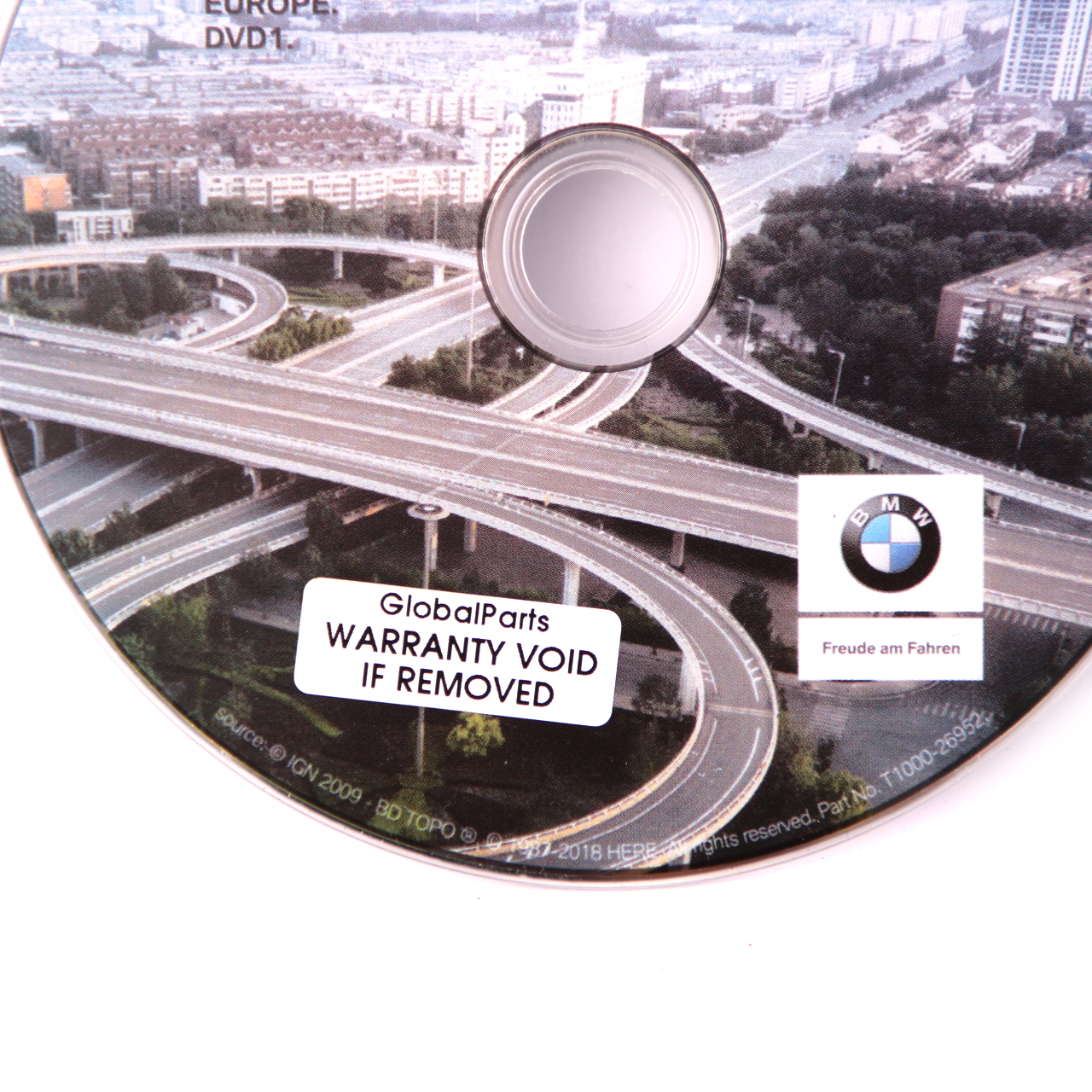 BMW Disc Professional Navigation 2019 Update DVD1 Road Map Europe T1000-26952