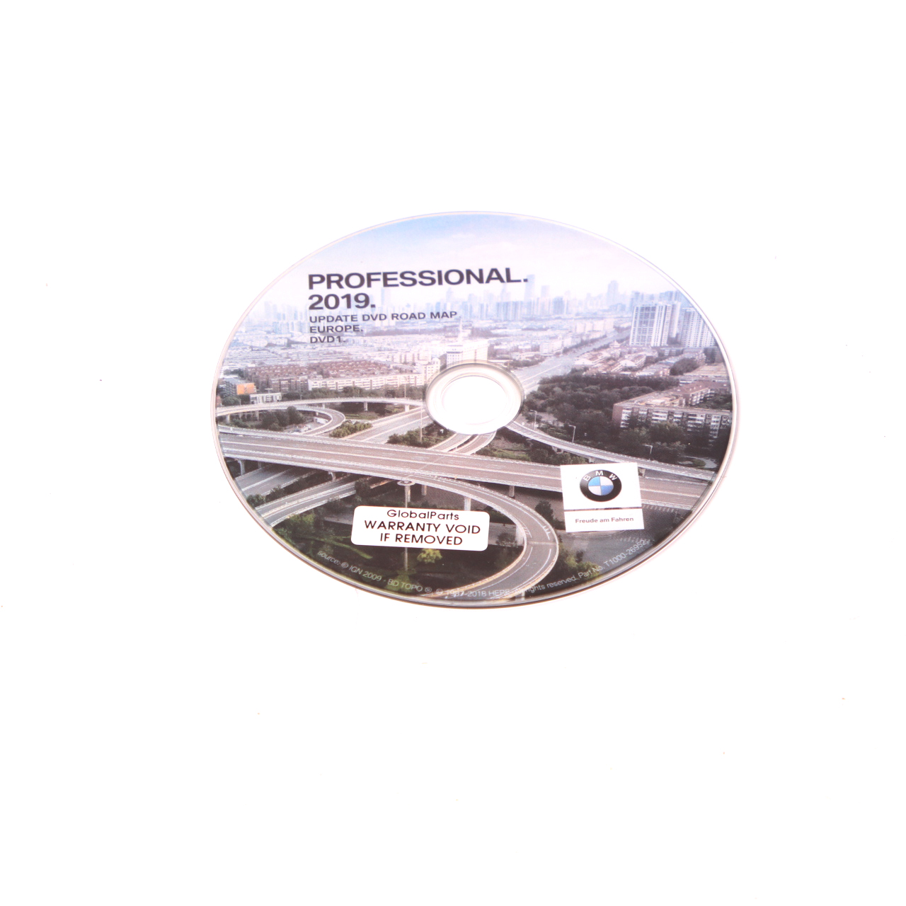 BMW Disc Professional Navigation 2019 Update DVD1 Road Map Europe T1000-26952