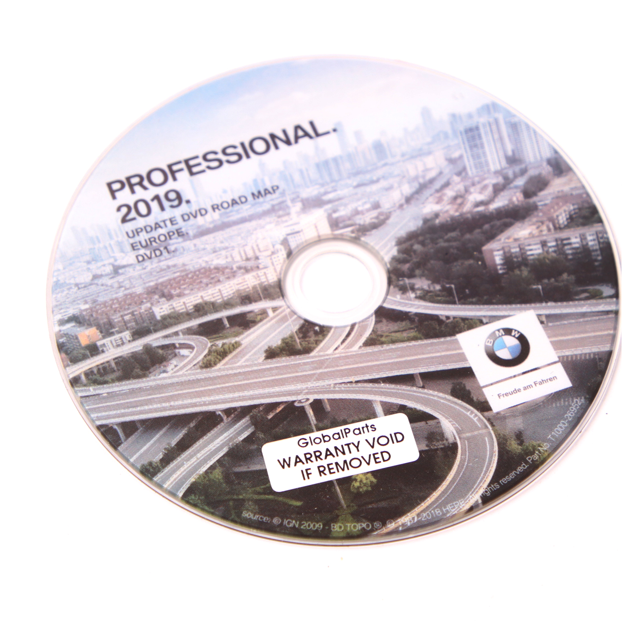 BMW Disc Professional Navigation 2019 Update DVD1 Road Map Europe T1000-26952