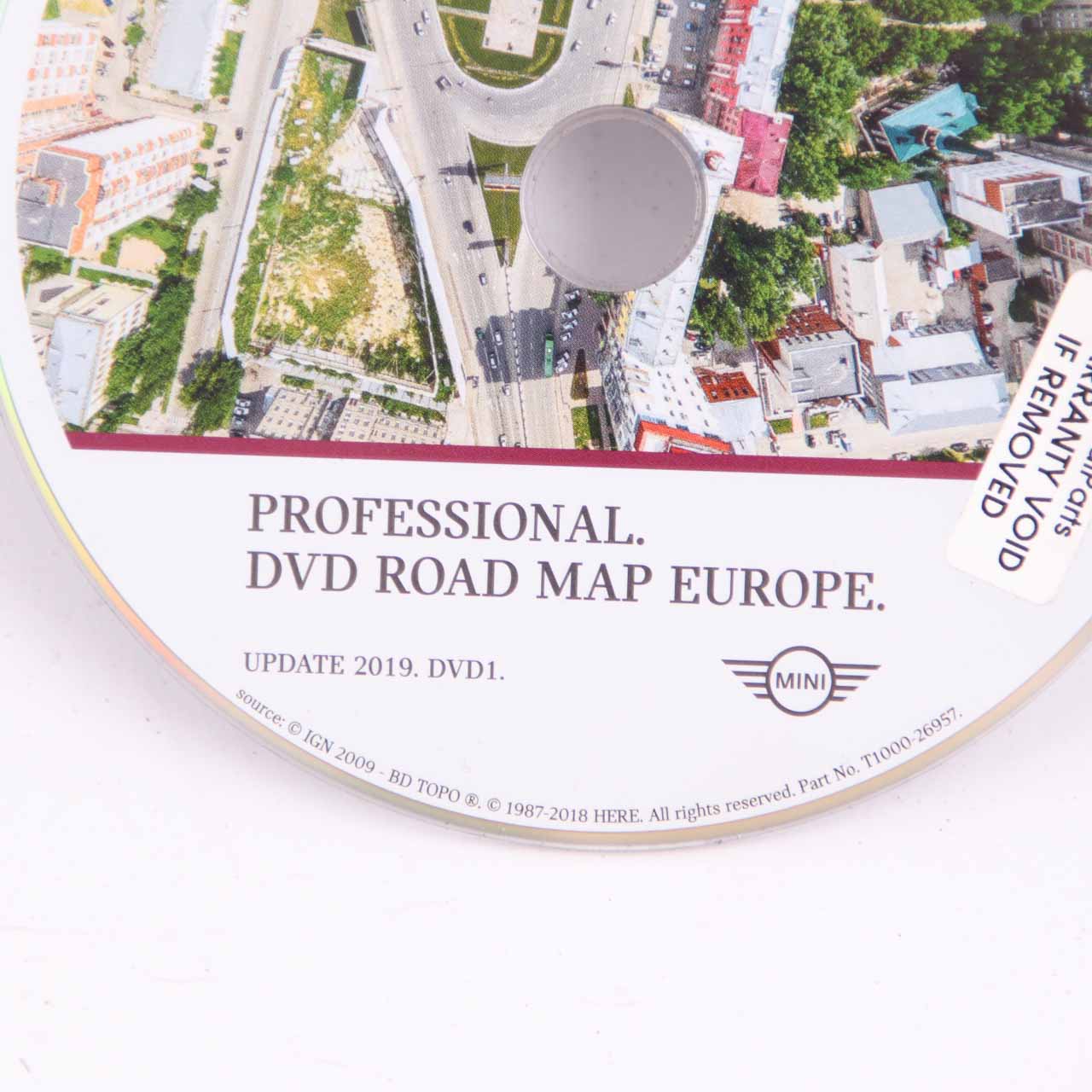 Mini Professional Navigation DVD Disc 2019 Update Road Map Europe T1000-26957