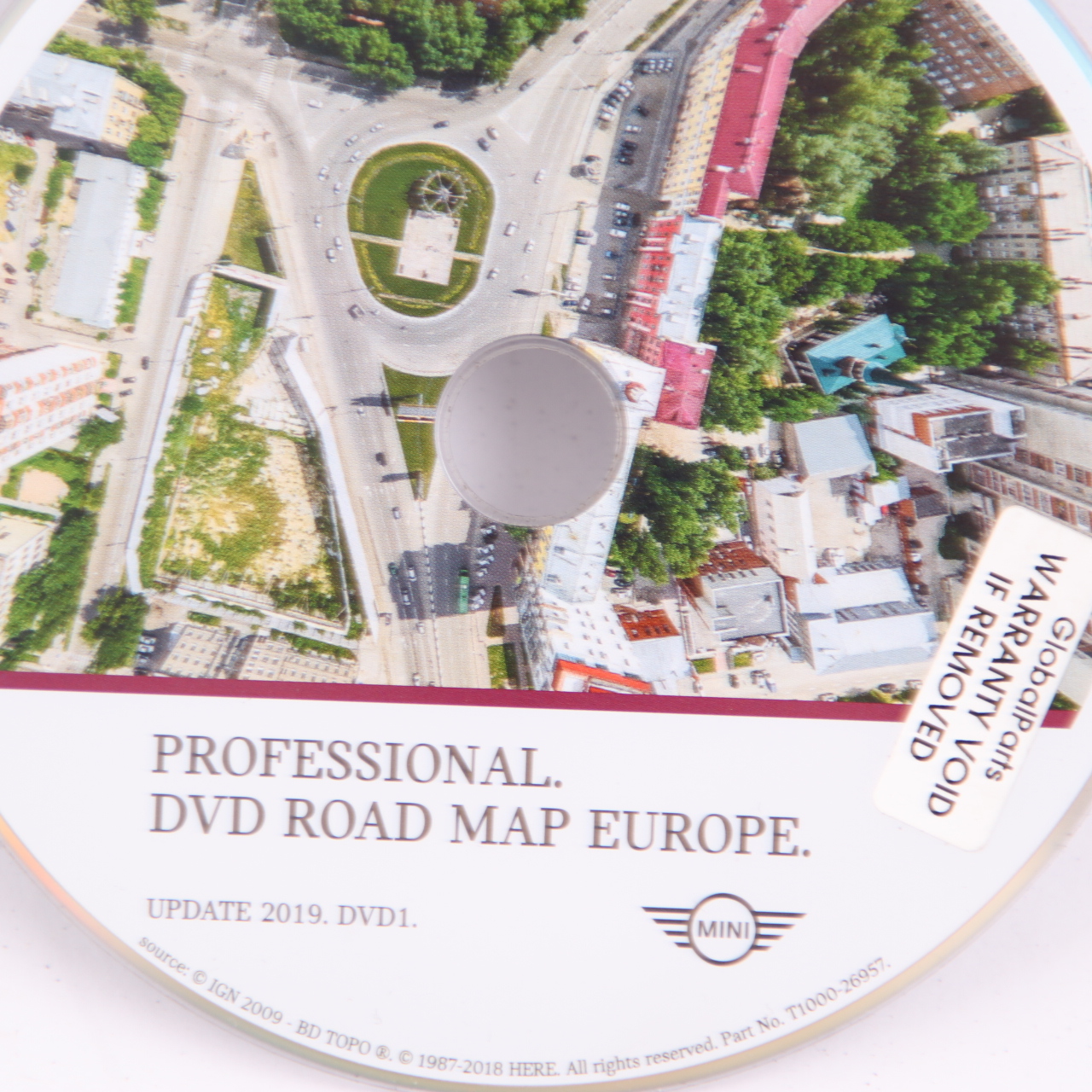 Mini Professional Navigation DVD Disc 2019 Update Road Map Europe T1000-26957