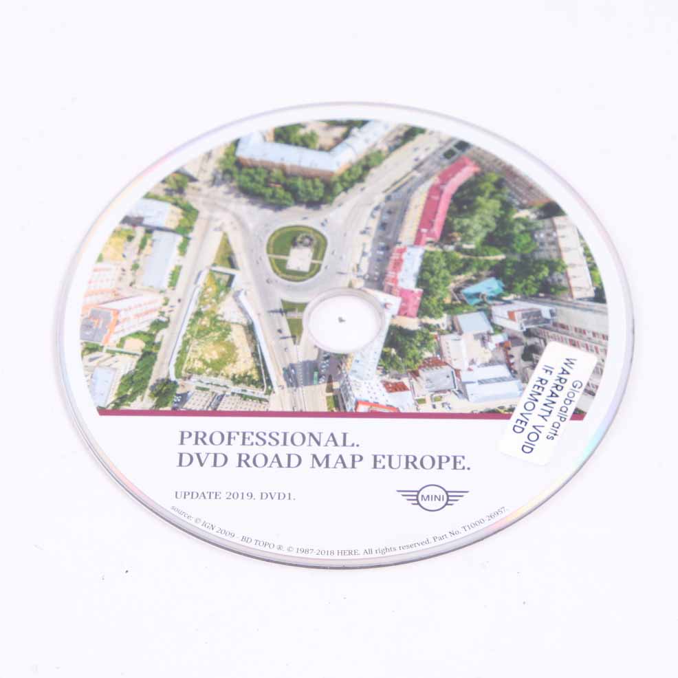 Mini Professional Navigation DVD Disc 2019 Update Road Map Europe T1000-26957