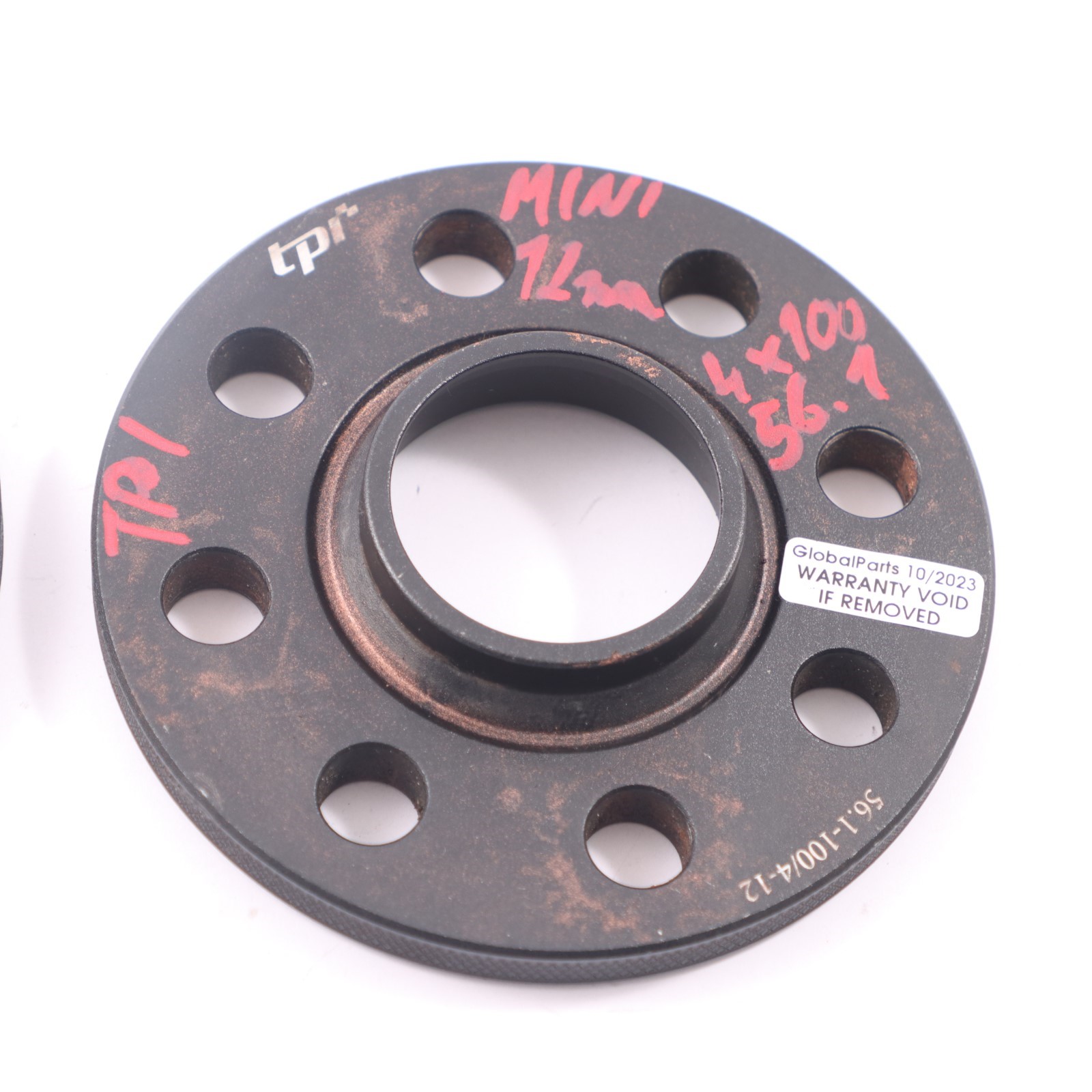 TPI Alloy Wheel Spacers Hubcentric Shims Mini 4x100 56.1mm 12mm